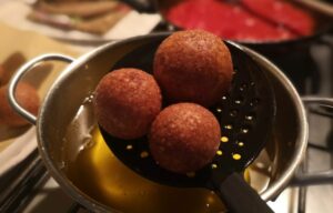 fried cheese and egg balls recipe from italy