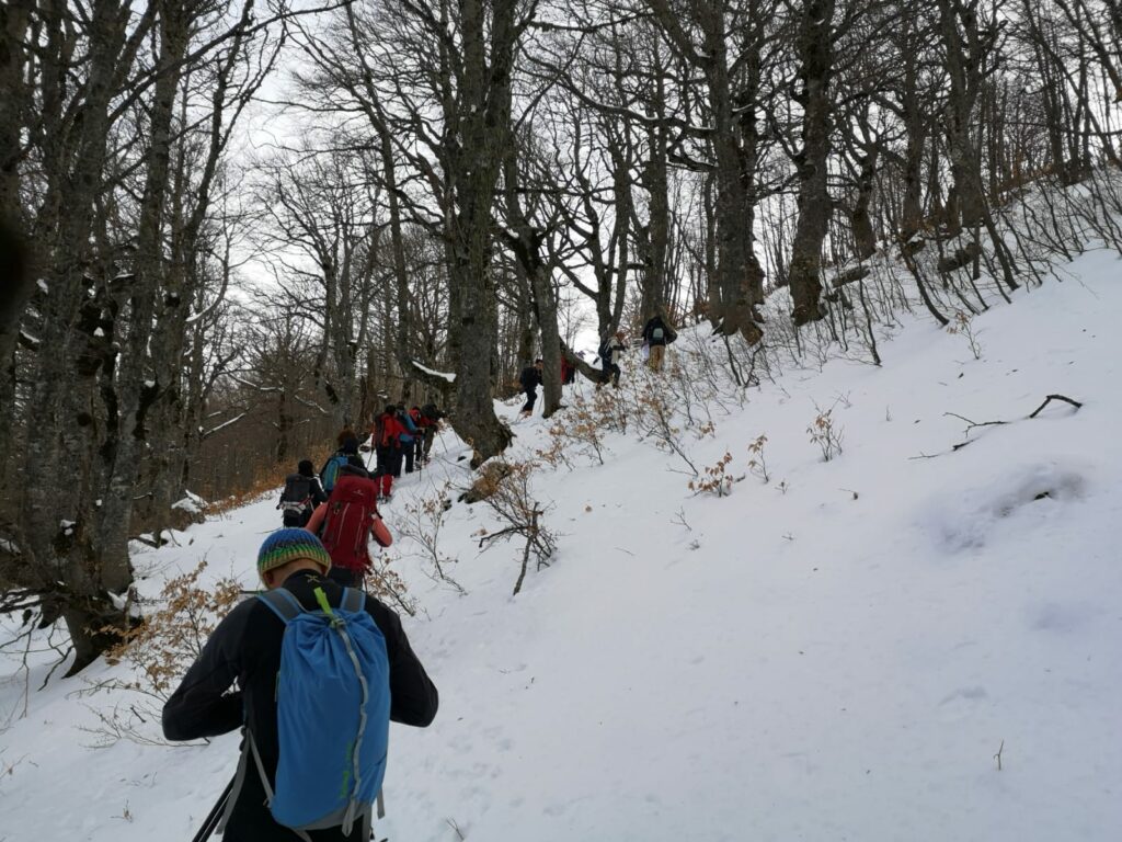 snowshoeing in abruzzo